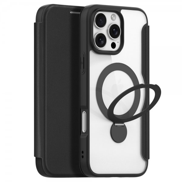 Dux Ducis iPhone 16 Pro Fodral Skin X Pro Series Kickstand MagSafe Svart