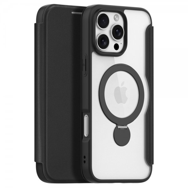 Dux Ducis iPhone 16 Pro Fodral Skin X Pro Series Kickstand MagSafe Svart