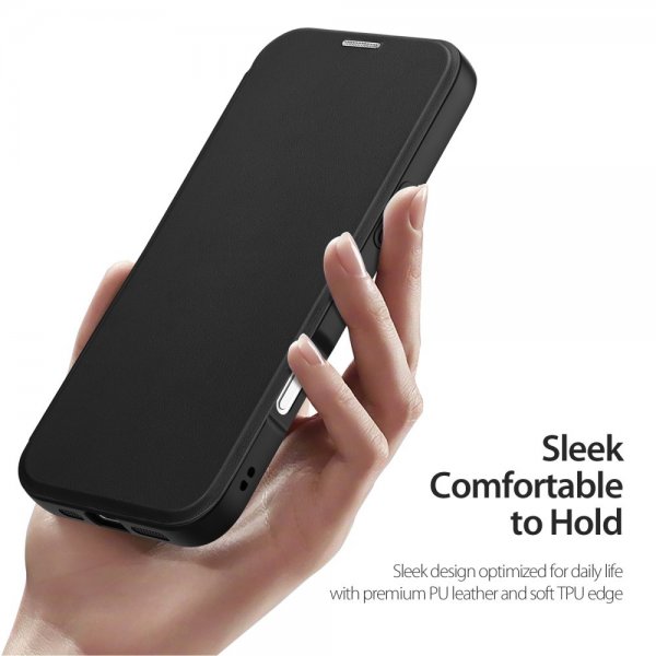 Dux Ducis iPhone 16 Pro Fodral Skin X Pro Series Kickstand MagSafe Svart