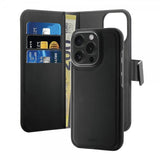 Puro iPhone 16 Pro Fodral Wallet Detachable 2 in 1 Svart