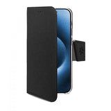 Celly iPhone 16 Pro Fodral Wally Wallet Case Svart