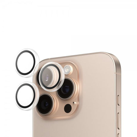PanzerGlass iPhone 16 Pro/iPhone 16 Pro Max Kameraskydd Hoops Transparent