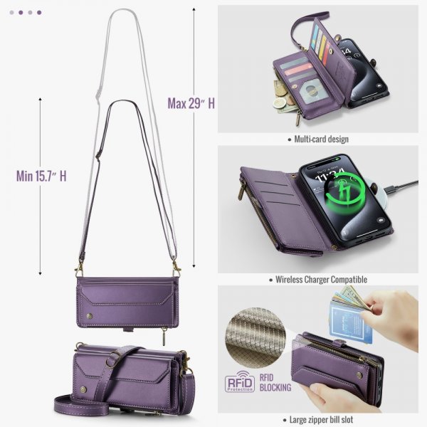 CaseMe iPhone 16 Pro Max Fodral C36 Series Lila