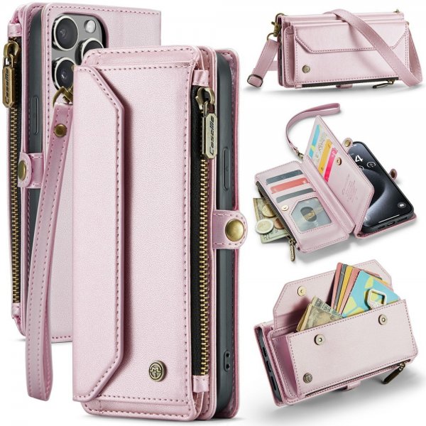 CaseMe iPhone 16 Pro Max Fodral C36 Series Rosa