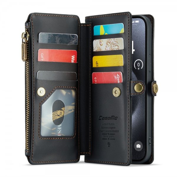 CaseMe iPhone 16 Pro Max Fodral C36 Series Svart