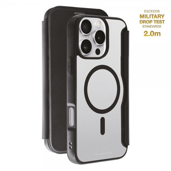 Vivanco iPhone 16 Pro Max Fodral Mag Wallet Svart