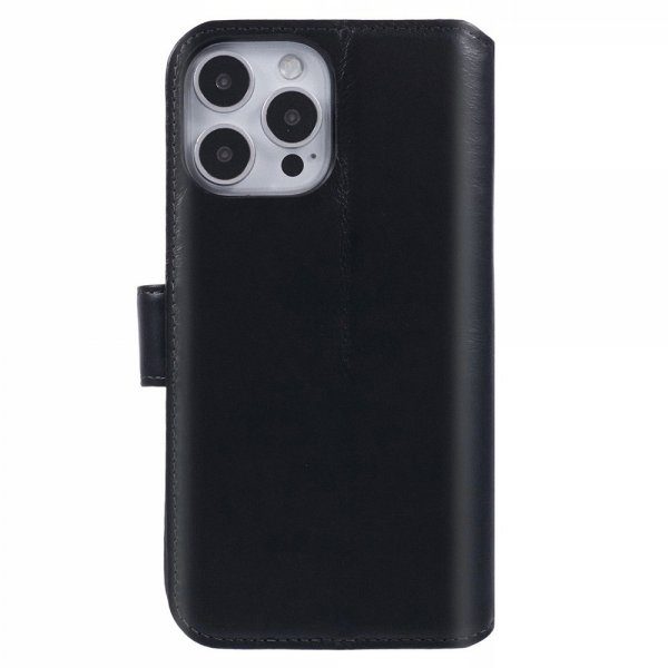 Nordic Covers iPhone 16 Pro Max Fodral Essential Leather Raven Black