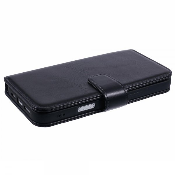 Nordic Covers iPhone 16 Pro Max Fodral Essential Leather Raven Black
