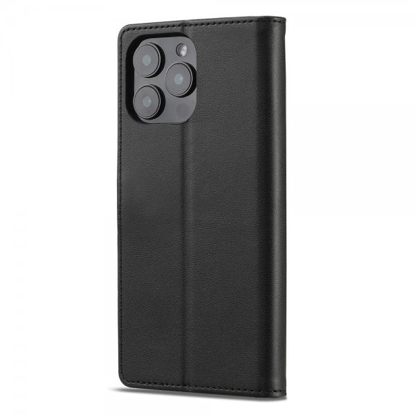 Lc.Imeeke iPhone 16 Pro Max Fodral med Kortfack Stativfunktion Svart