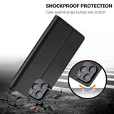Lc.Imeeke iPhone 16 Pro Max Fodral med Kortfack Stativfunktion Svart