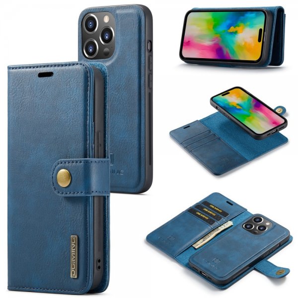 Dg.Ming iPhone 16 Pro Max Fodral med Löstagbart Skal Blå