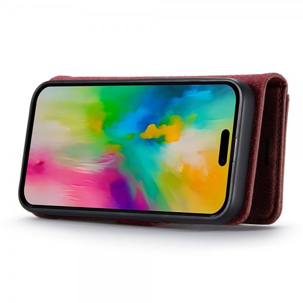 Dg.Ming iPhone 16 Pro Max Fodral med Löstagbart Skal Röd
