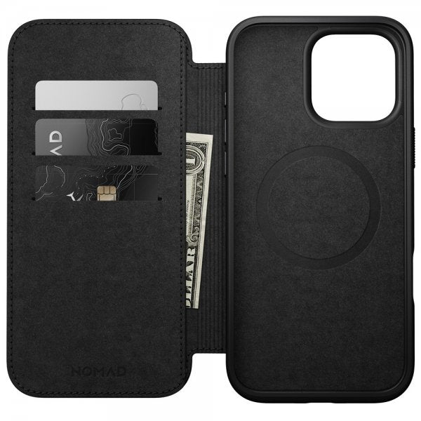 Nomad iPhone 16 Pro Max Fodral Modern Leather Folio English Tan