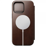 Nomad iPhone 16 Pro Max Fodral Modern Leather Folio Horween Rustic Brown