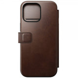 Nomad iPhone 16 Pro Max Fodral Modern Leather Folio Horween Rustic Brown