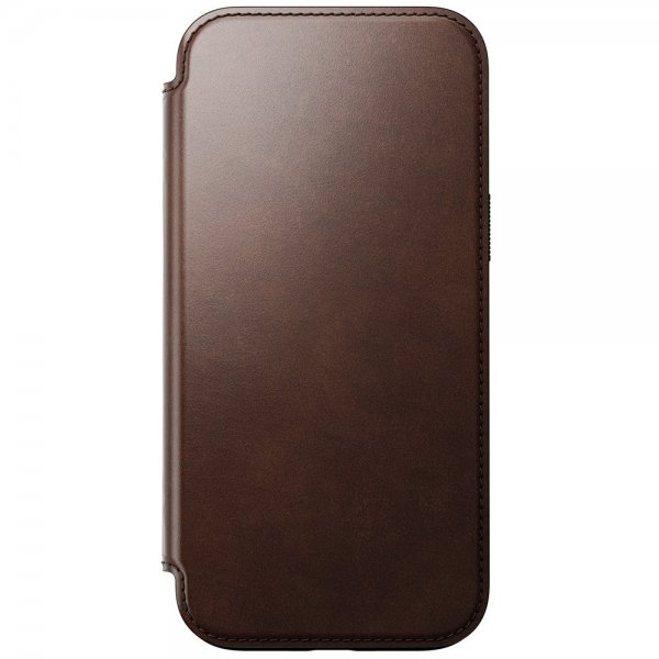Nomad iPhone 16 Pro Max Fodral Modern Leather Folio Horween Rustic Brown