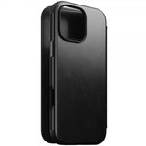Nomad iPhone 16 Pro Max Fodral Modern Leather Folio Horween Svart