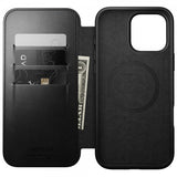 Nomad iPhone 16 Pro Max Fodral Modern Leather Folio Horween Svart