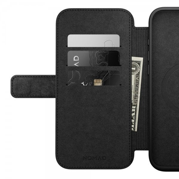 Nomad iPhone 16 Pro Max Fodral Modern Leather Folio Brun