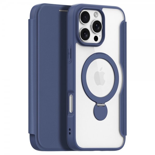 Dux Ducis iPhone 16 Pro Max Fodral Skin X Pro Series Kickstand MagSafe Blå