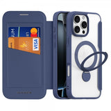 Dux Ducis iPhone 16 Pro Max Fodral Skin X Pro Series Kickstand MagSafe Blå