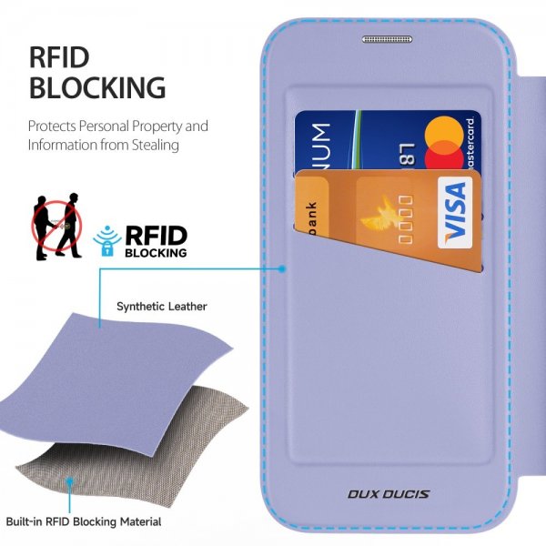 Dux Ducis iPhone 16 Pro Max Fodral Skin X Pro Series Kickstand MagSafe Lila