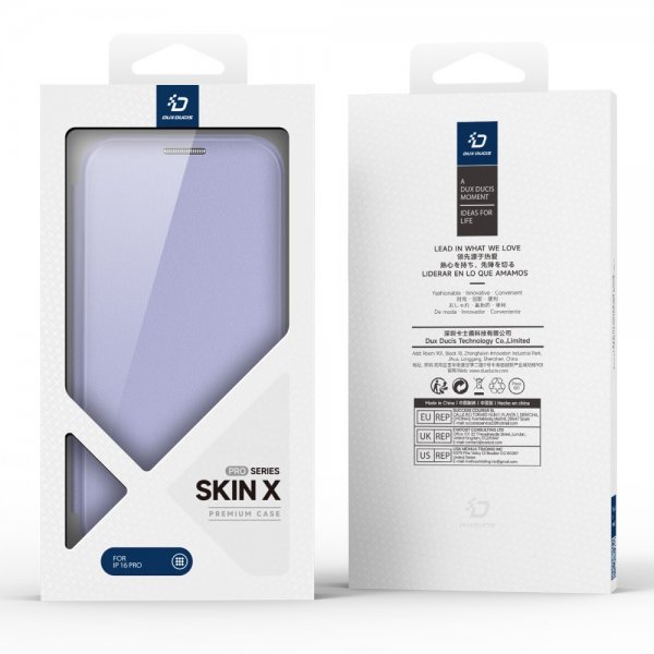 Dux Ducis iPhone 16 Pro Max Fodral Skin X Pro Series MagSafe Lila