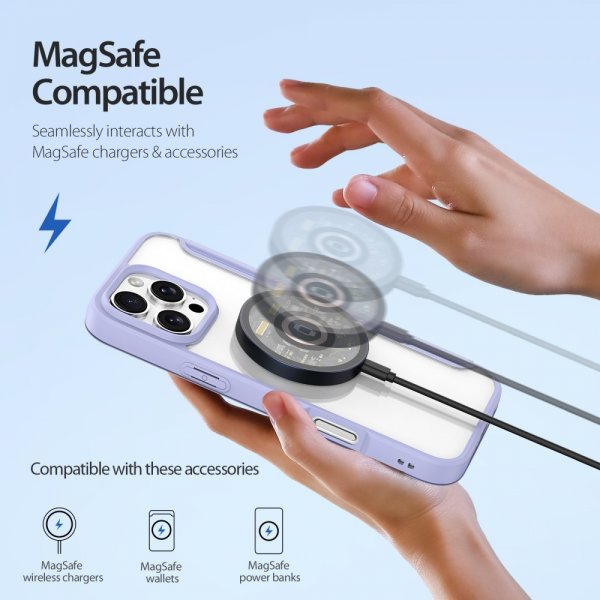 Dux Ducis iPhone 16 Pro Max Fodral Skin X Pro Series MagSafe Lila