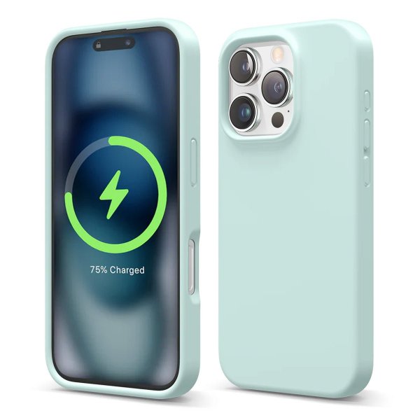 Rvelon iPhone 16 Pro Max Skal Silikon MagSafe Grön