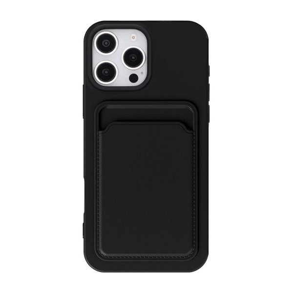 iPhone 16 Pro Max Skal Korthållare Svart