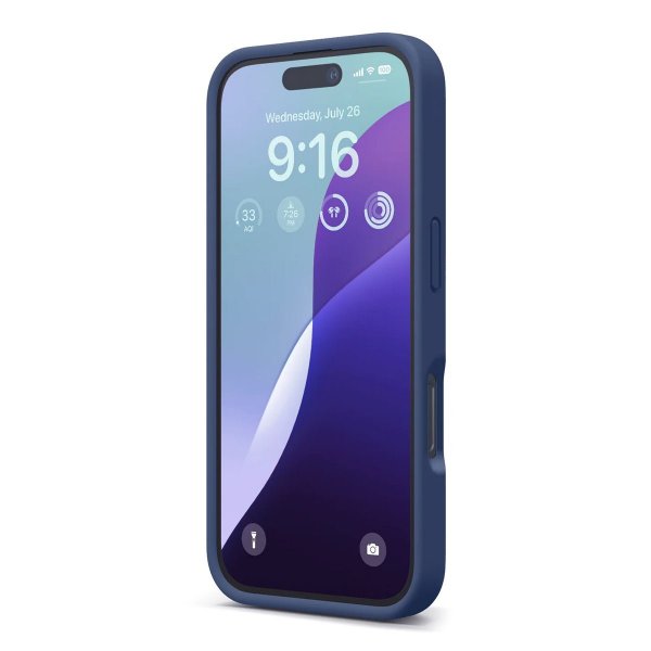 Rvelon iPhone 16 Pro Max Skal Silikon Blå