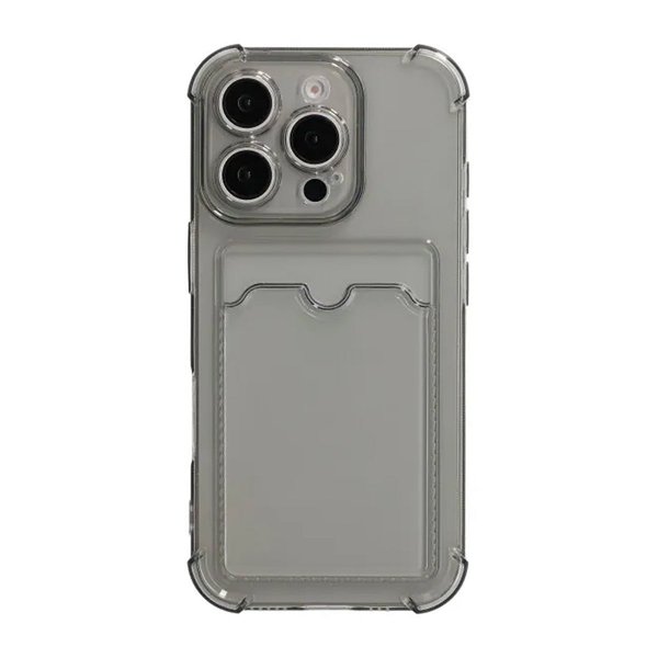 iPhone 16 Pro Max Skal Korthållare Stöttåligt Svart