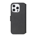 Rvelon iPhone 16 Pro Max Fodral Äkta läder Kortfack Svart
