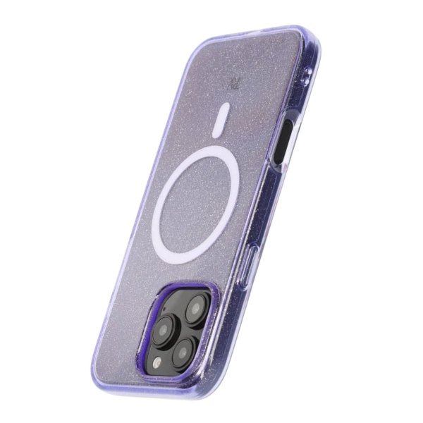 Rvelon iPhone 16 Pro Max Skal Glitter MagSafe Lila