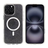Rvelon iPhone 16 Pro Max Skal Glitter MagSafe Vit