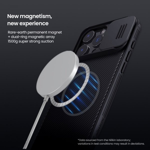 Nillkin iPhone 16 Pro Max Skal CamShield Pro MagSafe Svart