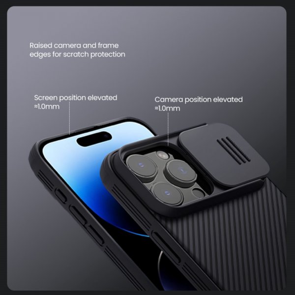 Nillkin iPhone 16 Pro Max Skal CamShield Pro MagSafe Svart