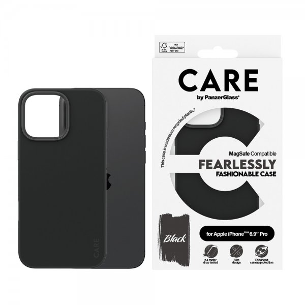 CARE by PanzerGlass iPhone 16 Pro Max Skal Fashionable MagSafe Svart