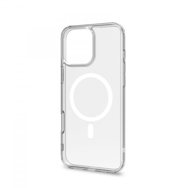 Celly iPhone 16 Pro Max Skal GELSKINMAG MagSafe Transparent Vit