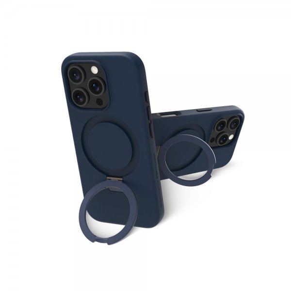 dbramante1928 iPhone 16 Pro Max Skal Iceland Ultra D3O MagSafe Kickstand Blå