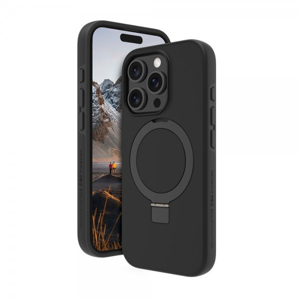 dbramante1928 iPhone 16 Pro Max Skal Iceland Ultra D3O MagSafe Kickstand Svart