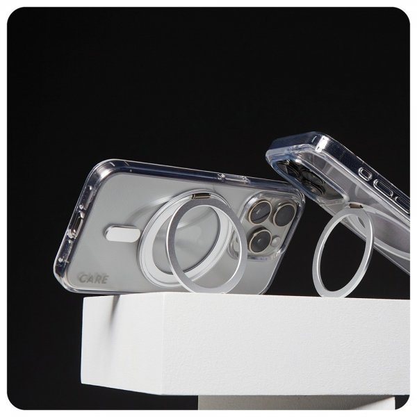 CARE by PanzerGlass iPhone 16 Pro Max Skal Kickstand MagSafe Silver