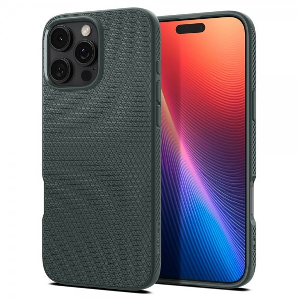 Spigen iPhone 16 Pro Max Skal Liquid Air Abyss Green