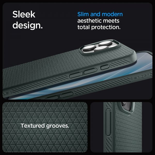 Spigen iPhone 16 Pro Max Skal Liquid Air Abyss Green