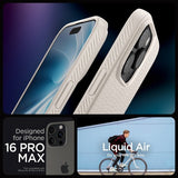 Spigen iPhone 16 Pro Max Skal Liquid Air Natural Titanium
