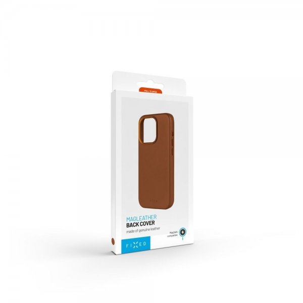 Fixed iPhone 16 Pro Max Skal MagLeather Brun