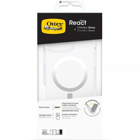Otterbox iPhone 16 Pro Max Skal med Skärmskydd React MagSafe + Glass