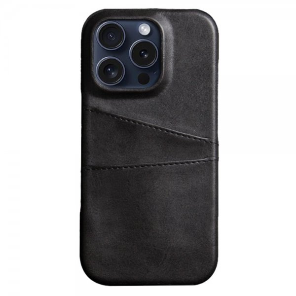 iPhone 16 Pro Max Skal med två Kortfack Svart