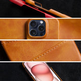 iPhone 16 Pro Max Skal med två Kortfack Svart