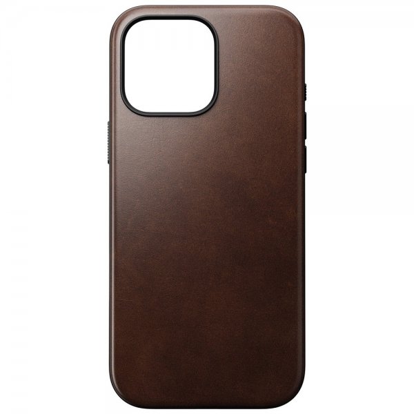 Nomad iPhone 16 Pro Max Skal Modern Leather Case Horween Rustic Brown